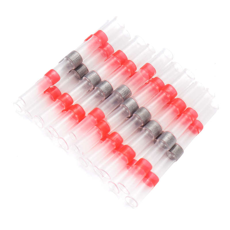 500Pcs Waterproof Solder Sleeve Heat Shrink Butt Wire Splice Connectors Tube