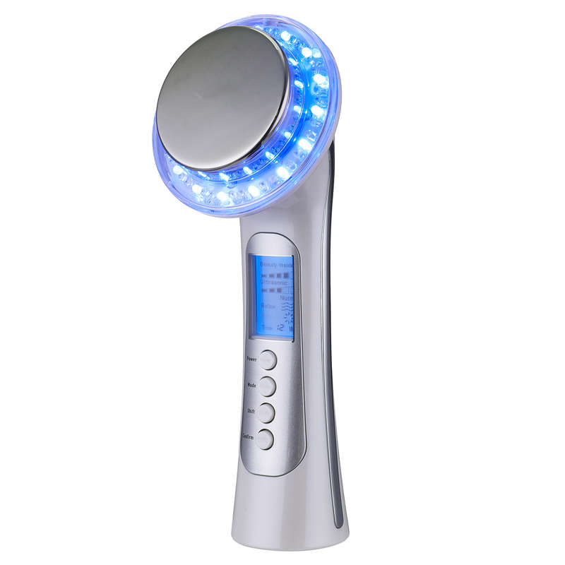 Galvanic IONS Ultrasound Photon Therapy LED Light Device Face Lift Massager Beauty Machine