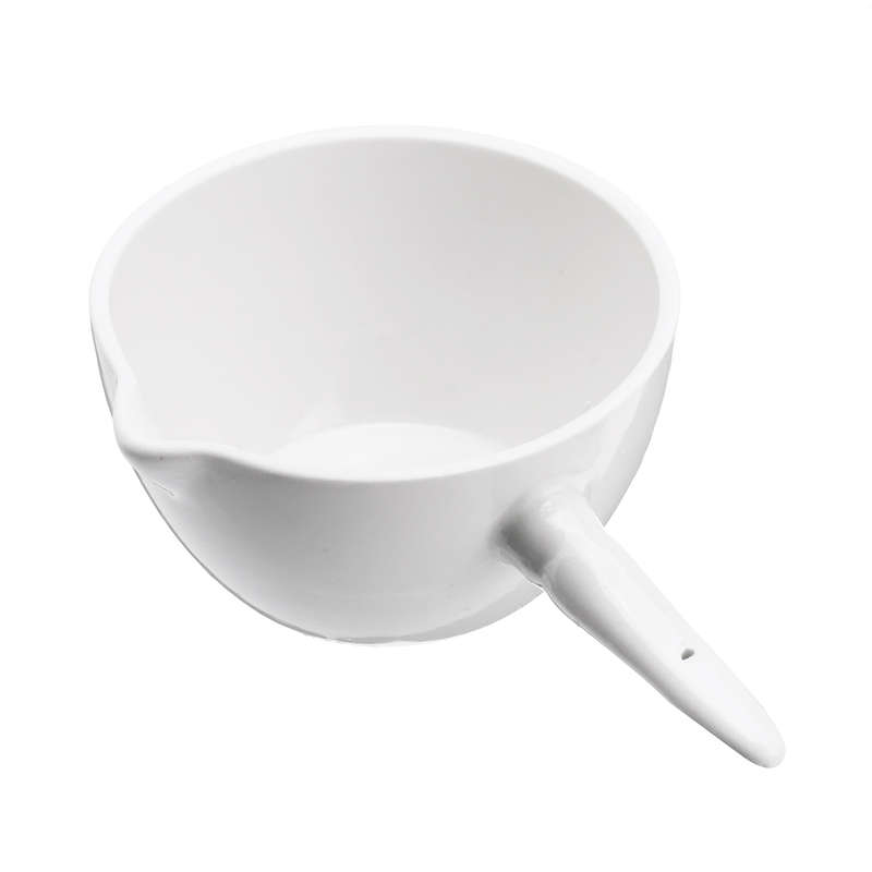 100ml Ceramic Crucible Basin Refractory Casserole Container Dish w/ Handle