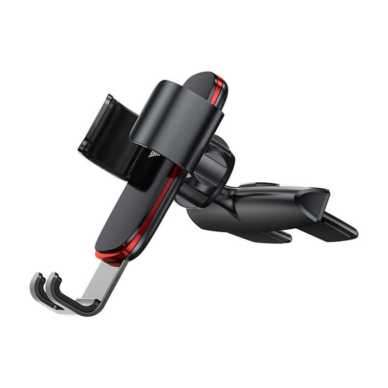 Baseus Metal Gravity Linkage Auto Lock CD Slot Car Mount Holder Stand for Xiaomi Mobil (Color Black)