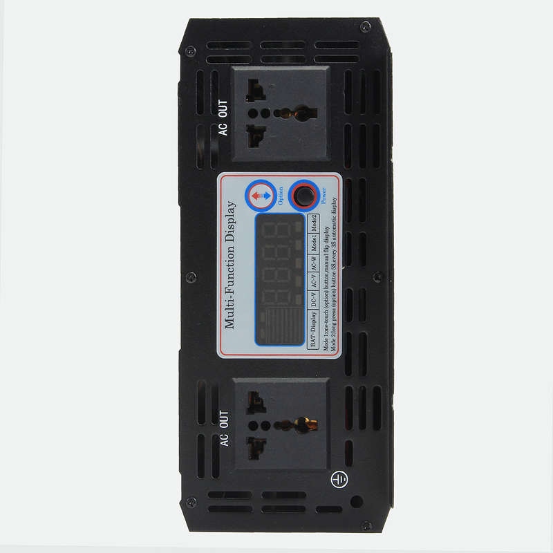 Intelligent Screen Pure Sine Wave Power Inverter 12V/24V To 220V 3000W/4000W/5000W/ (Watt 24V 3000W)
