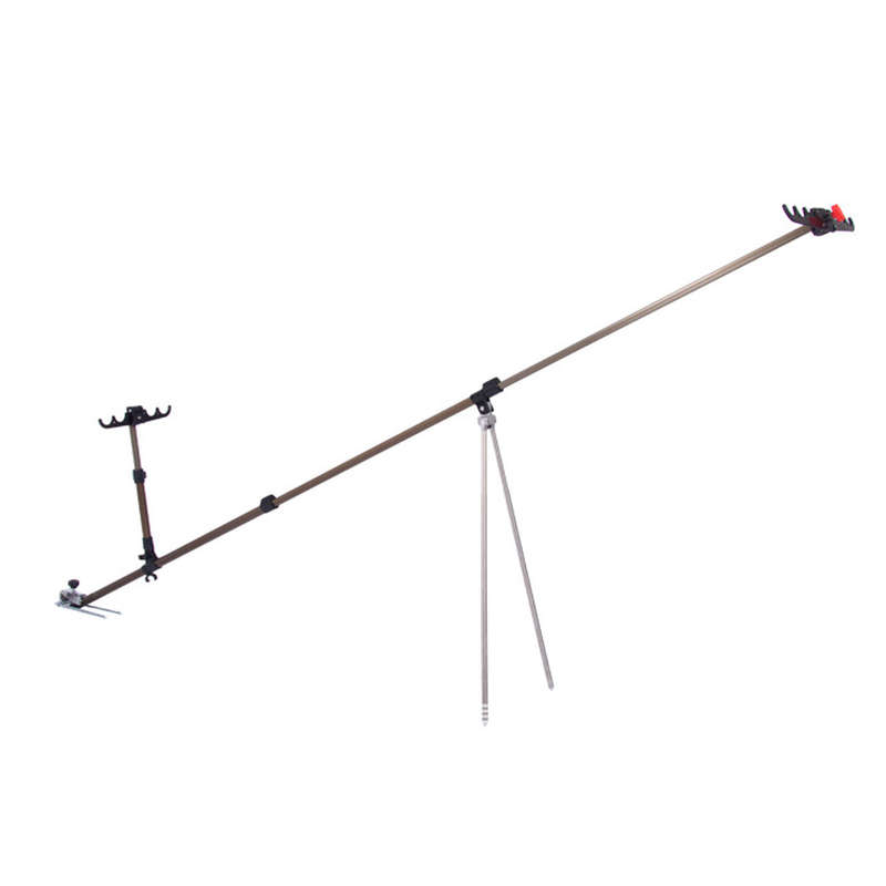 Aluminum Alloy Fishing Rod Holder Adjustable Retractable Fishing Pole Ground Stand Ro...-(Size 1.5M)