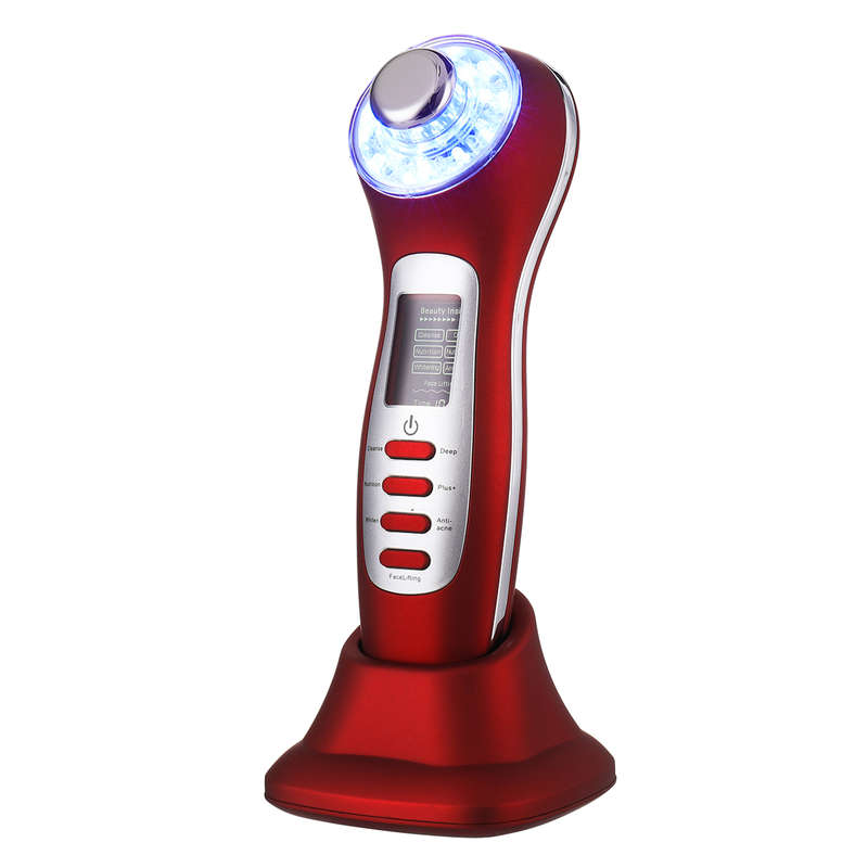 7 in 1 Rechargeable Photon Ultrasonic Ion 3MHz Skin Face Removal Wrinkle Acne Lift Beauty Machine
