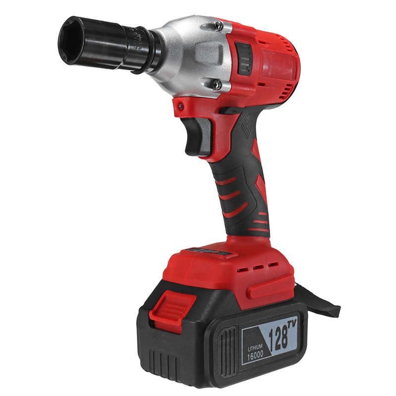 New 320N/M Brushless Electric Impact Wrench Socket Wrench with Lithium Battery & Charger