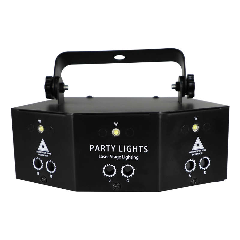 Laser LED Light Remote 9-EYE RGB DMX Projector Strobes DJ KTV Disco St