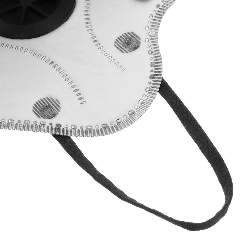 Activated Carbon Face Mask Dustproof Filtration Dust Breathing Respirator (Color Red)