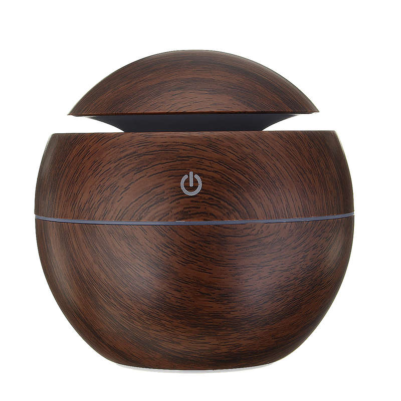 LED Colorful USB Intelligent Wood Grain Humidifier Ultrasonic Air Humidifier Aroma Essential