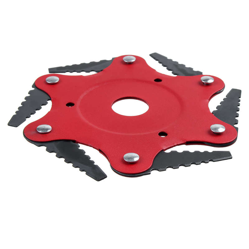 6 Teeth Grass Trimmer Head Steel Blades Brush Cutter Garden Tool for L