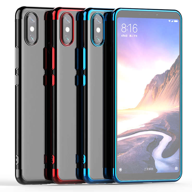 Bakeey Luxury Ultra Thin Color Plating Shock-proof Soft TPU Protective Case For Xiaomi Mi Max 3
