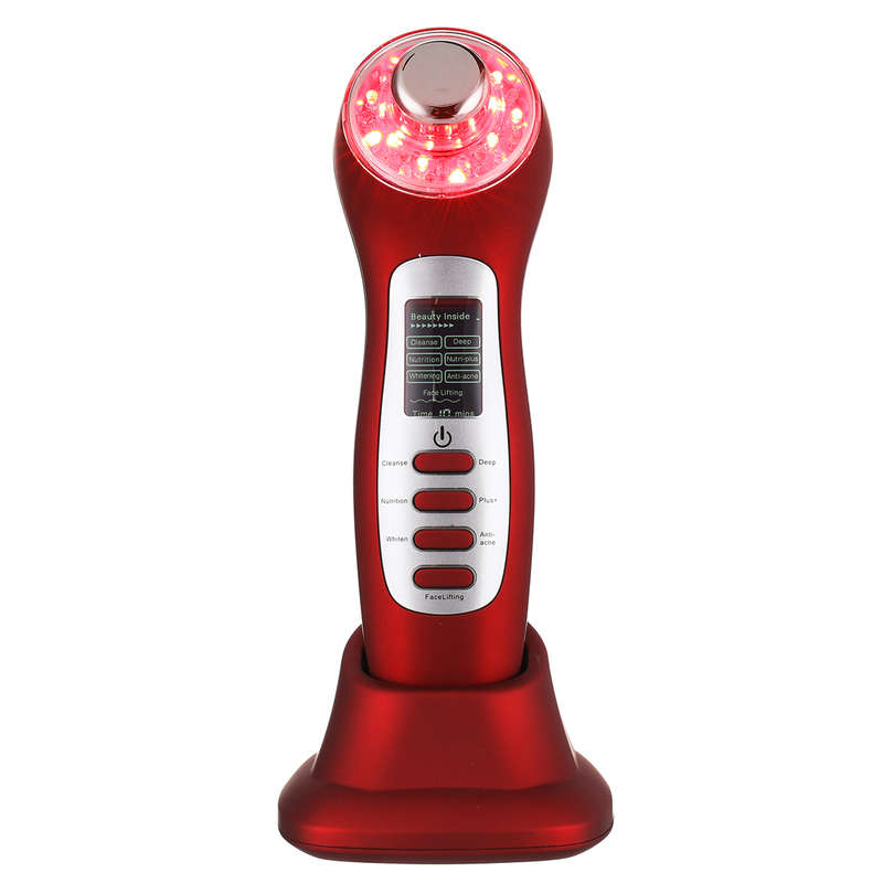 7 in 1 Rechargeable Photon Ultrasonic Ion 3MHz Skin Face Removal Wrinkle Acne Lift Beauty Machine