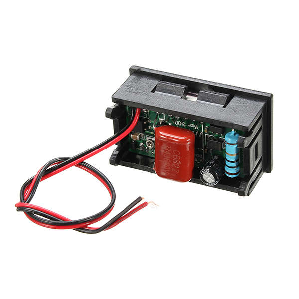 0.56 Inch AC70-500V Mini Digital Voltmeter Voltage Panel Meter AC Voltage LED Display Me (Color Red)
