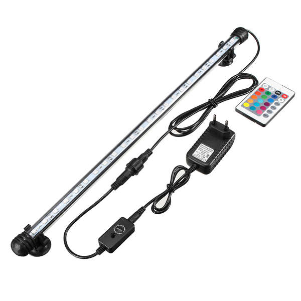 New 4.5W 60CM Submersible Remote Control/Button 60CM 30 LED RGB Night Lamp for A
