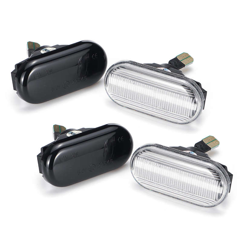 Dynamic Flowing LED Side Marker Indicator Lights Repeaters Lamp Amber for Nissan Tiida Qashqai Navar