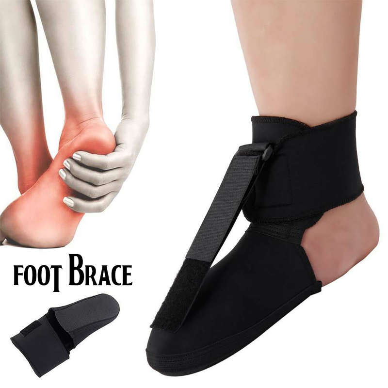 Adjustable Plantar Fasciitis Night Splint Foot Brace Fashion Support Toe Pain...-(Size 3 L)