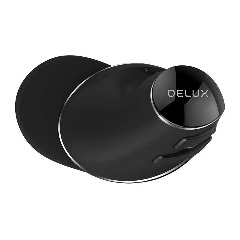 Delux M618 Plus Wireless Vertical Mouse 800/1200/1600 DPI 6 Function Buttons Ergonomic Optical Mice