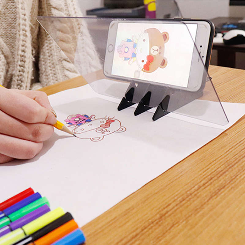 Drawing Painting Sketch Optical Mirror Reflection Projection Tracing Plate Board