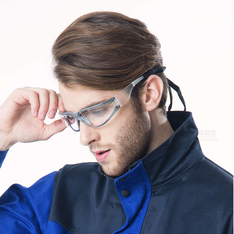 Clear Anti-UV Protective Glasses Windproof Goggles Working Safety Eyes Wear with Box