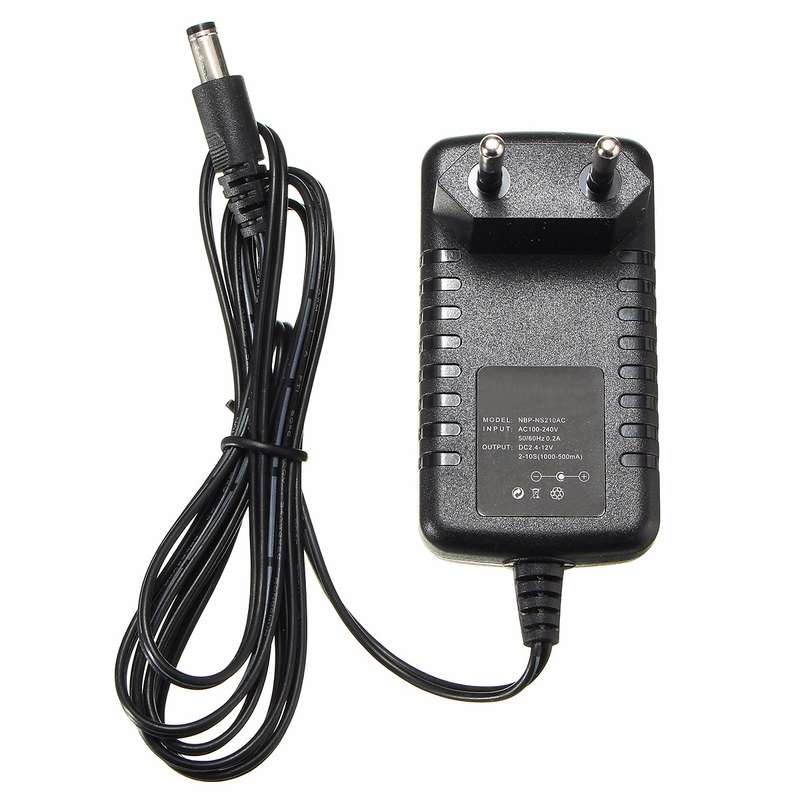 Black Ni-MH Ni-Cd Charger For Battery 2.4V 3.6V 4.8V 6V 7.2V 8.4V 9.6V 10.8V 12V