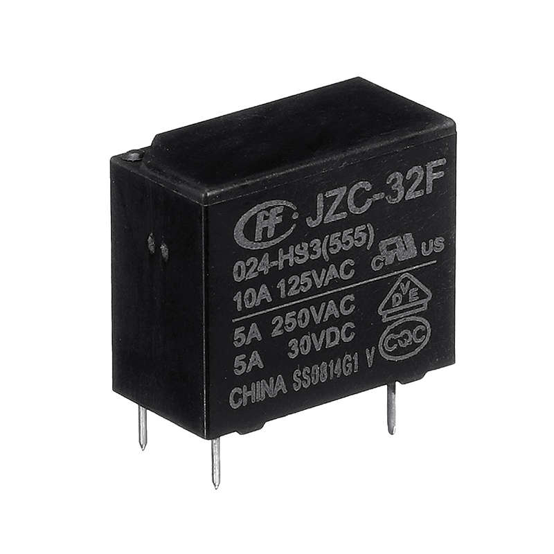 5Pcs Hf32F-Jzc-32F- 005 012 024-Hs3 Relay Module 10A 4Pin