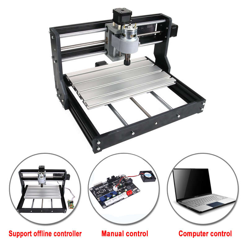 Offline Version 1810 PRO 3 Axis CNC Router GRBL Control DIY Adjustable Speed Spindle Motor Wood Lase
