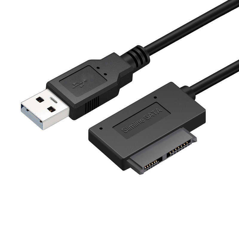 USB2.0 to SATA Cable SATA 7+6 Pin Converter Adapter Data Cable for Laptop CD-Rom