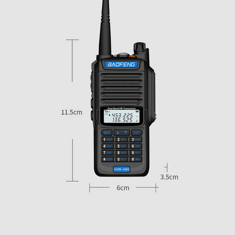 BaoFeng UV9R-AMG EU Plug Radio Walkie Talkies 10W High Power UV Dual Band Walkie Talk (Color Orange)