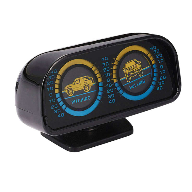 12V Two-barreled Backlight Slope Meter Inclinometer Compass Balance Le