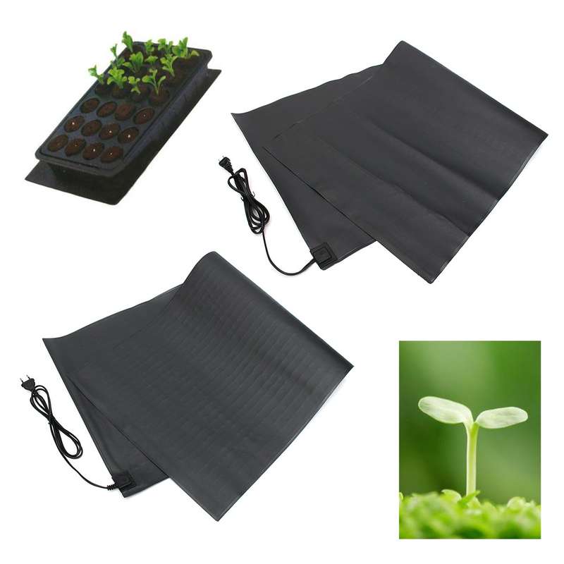 110V/220V 121X52cm Seedling Heat Mat Seeds Starter Germination Propagation Clone (Plug 220V EU Plug)