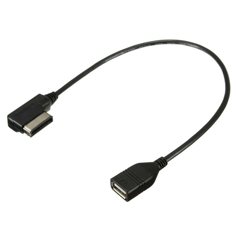 Car Audio AMI AUX to USB Cable Data Charging Adapter for Audi A3 A4 A5 A6L Q5 VW Tiguan