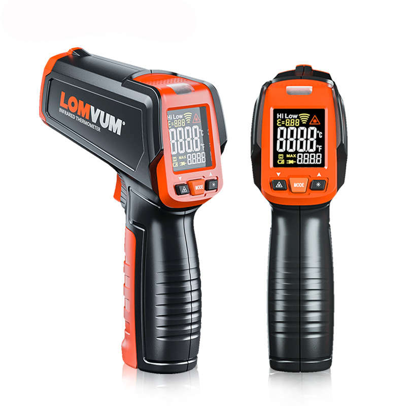 Digital Infrared Thermometer Non Contact Temperature Tool Laser Handheld IR Temp Colorful L (Type C)
