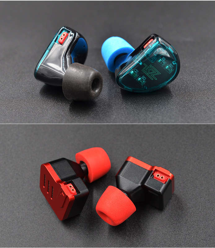Original KZ 3 Pairs 6PCS Noise Isolating Comfortble Memory Foam Earbud Tip Ear Pads In- (Color Blue)