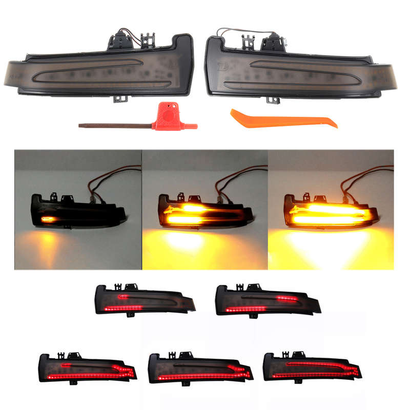 LED Side Mirror Sequential Turn Signal Lamps For Mercedes A B C E S CLS CLA GLA GLK Class
