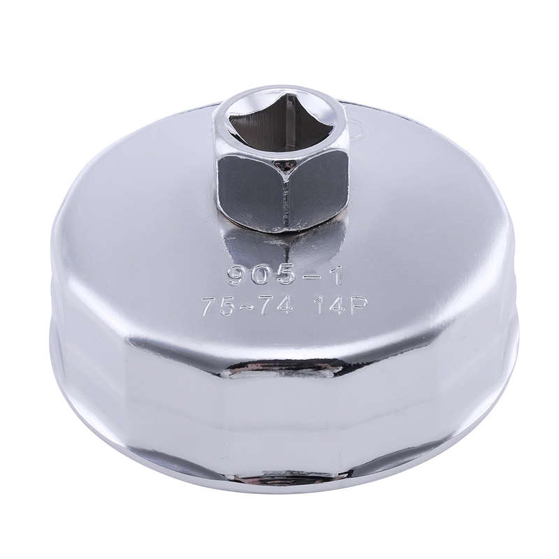 74Mm 14 Flutes Oil Filter Socket Wrench Cup Cap Removal Tool For Audi Toyota Vw