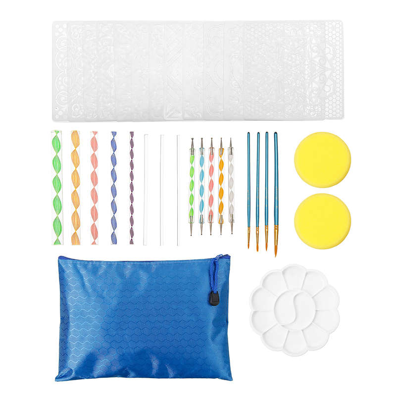 37pcs Mandala Dotting Tools for Rock Painting Kit Dot Art Rock Pen Paint Stencil