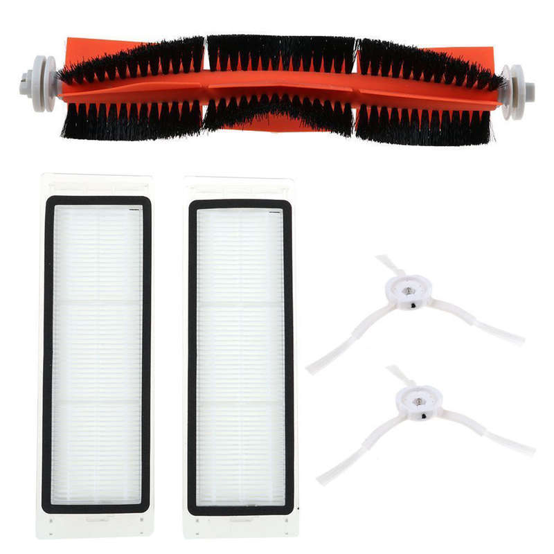 Main Brush+HEPA Filter+Side Brushes Fit Replacement Accessories For Xiaomi MI Robot Vacuum Cleaner