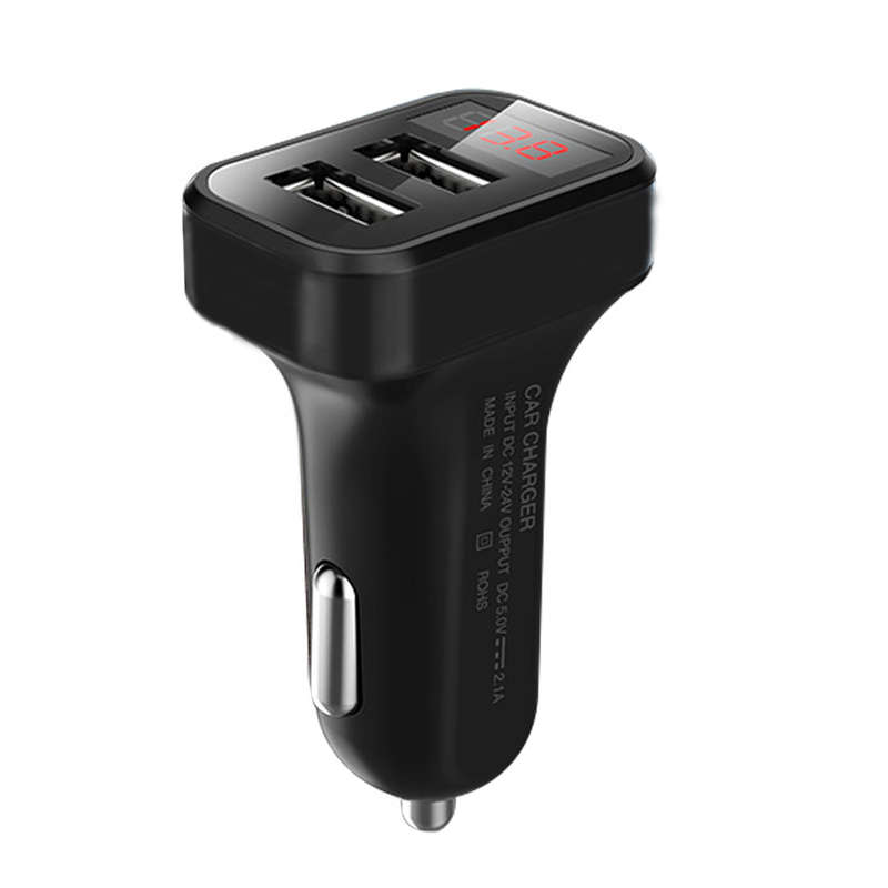 Bakeey 2.1A Dual USB LED Display  Fast Charging Car Charger For iPhone X XS HUAWEI P30 Oneplus 7 XIA