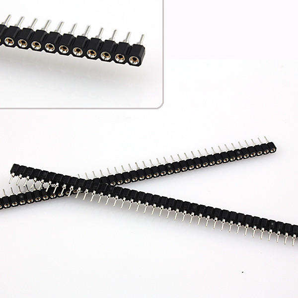 1pcs 40Pin Single Row 2.54mm Round Female Header Pin