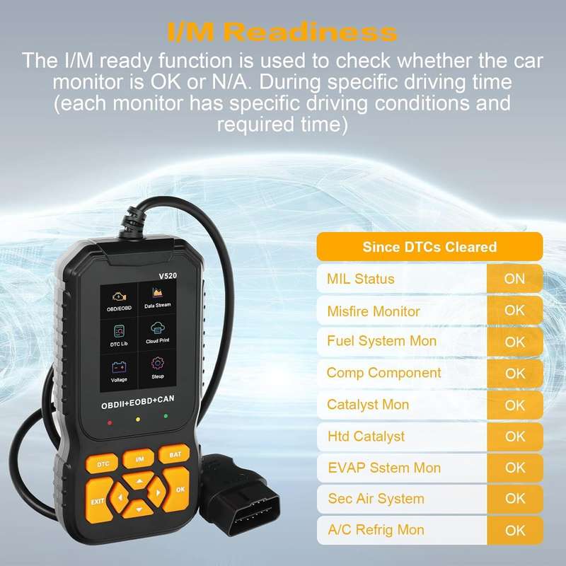 V520 2.8 Inches Screen Professional Car Diagnostic Scanner Full OBD2 Car Scanner Diagnostic Scan Too