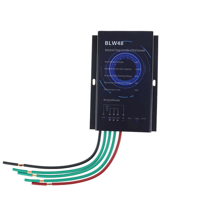 Excellway 1000W Wind Turbine Controller with 48V Battery Rated Voltage Compact and Lightweight Desig