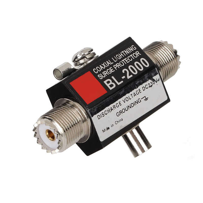 BL-2000 Coaxial Lighting Surge Protector PL259 Female to PL259 Female Coaxial Lighting Arrestor for