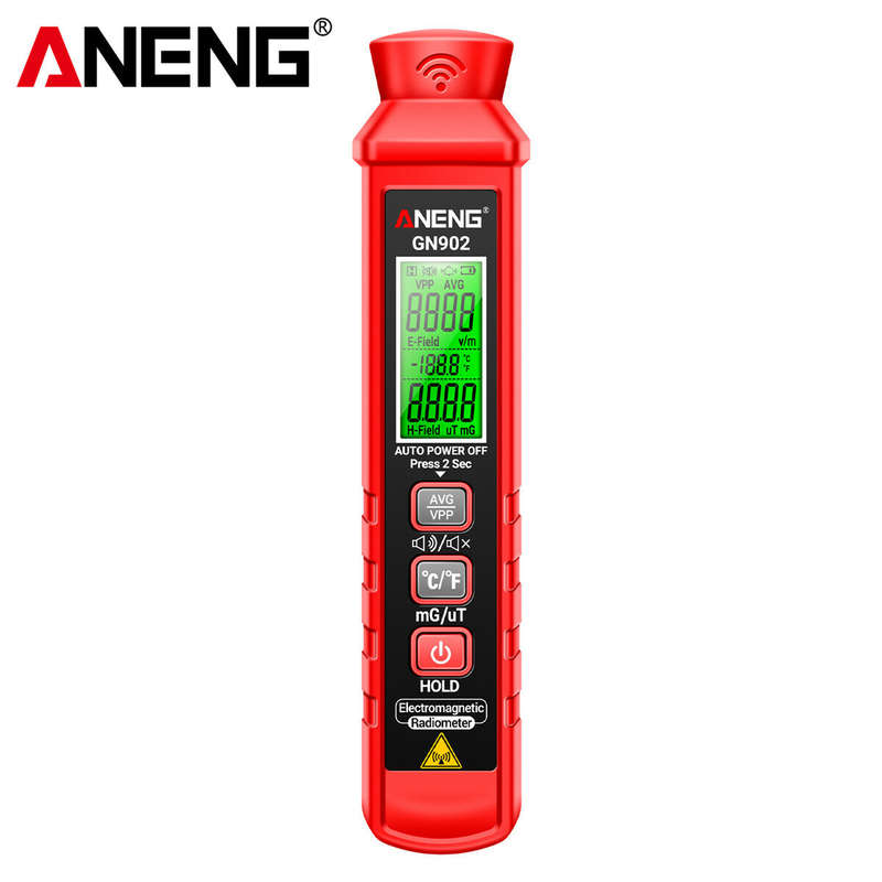 ANENG GN902 Electromagnetic Radiation Tester 3-in-1 Electric Field Magnetic Field Temperature Detect