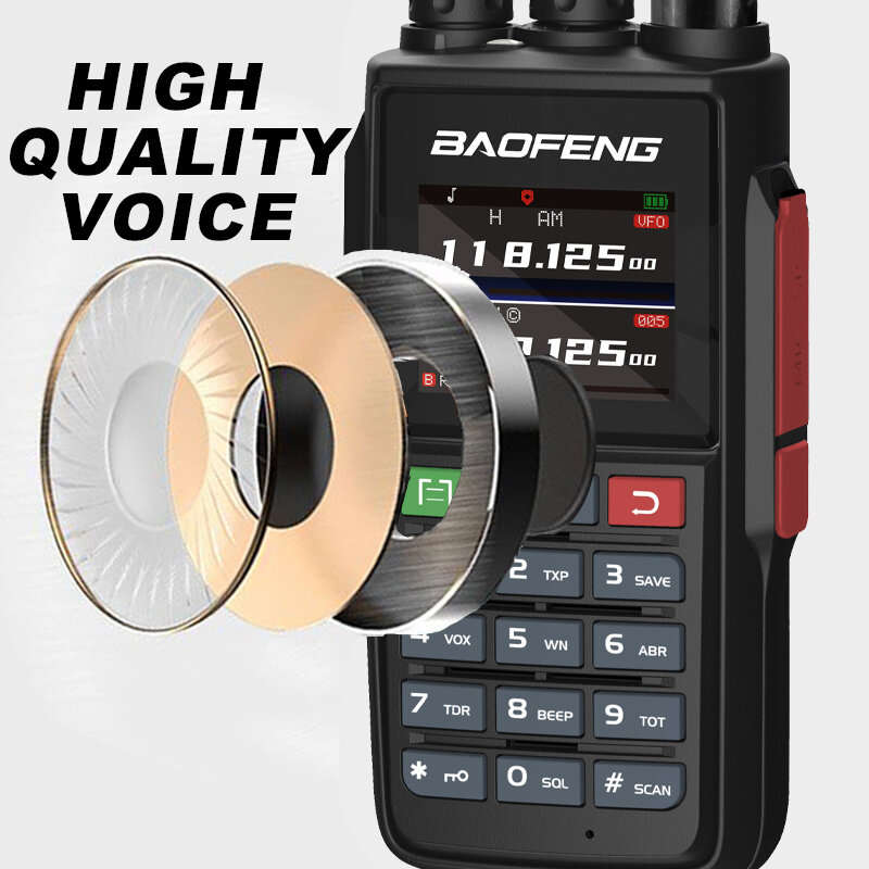 Baofeng UV-22L 5W Dual Band Walkie Talkie 1.77inch Screen 999 Channels 2800mAh NOAA Type-C Rechargea