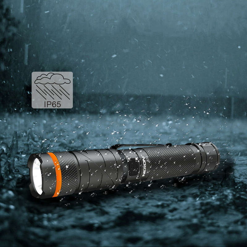 Nicron B70 1200LM 90 Degree Rechargeable LED Flashlight Black Headlamp Magnet Clip Handfree Ultra Br