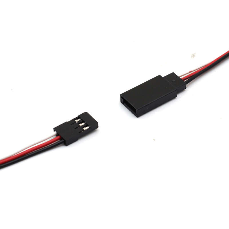10 PCS JR Plug Male to Female Servo Extension Cable 3P 100mm 30Core for Futaba and JR Servos / RC Ca