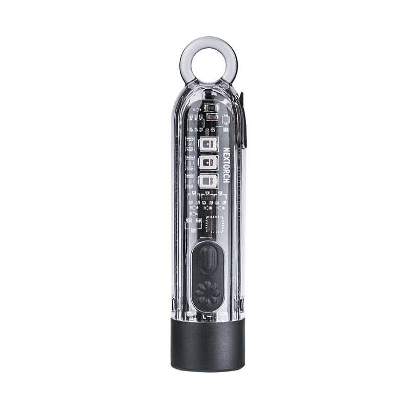NEXTORCH K40 700lm Mini Size Bright EDC LED Keychain Flashlight With UV Red Blue RBG Sidelight Clip-