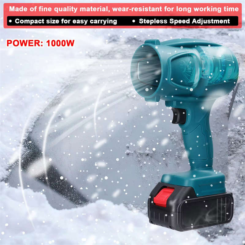 Turbo Fan 1000W Handheld Cordless Fan with Dual Motor Options High-Speed Blowing Power Compatible wi