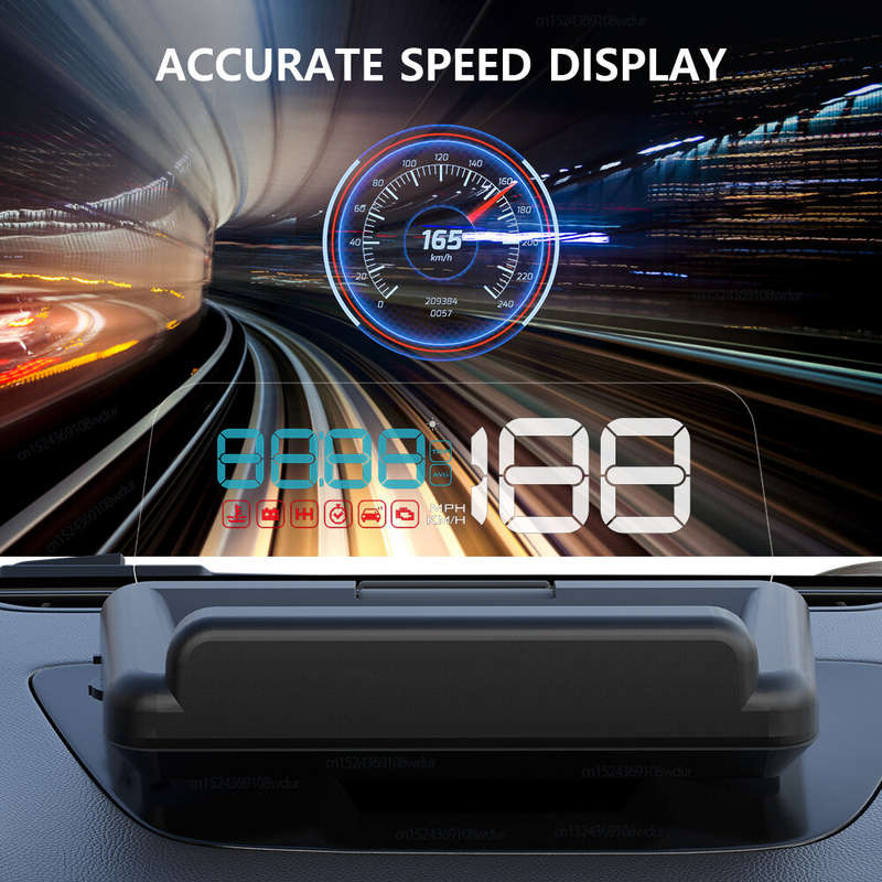GEYIREN C500 Auto OBD2 HUD Head-Up Display EOBD Windshield Car Speedometer Projector Digital For All