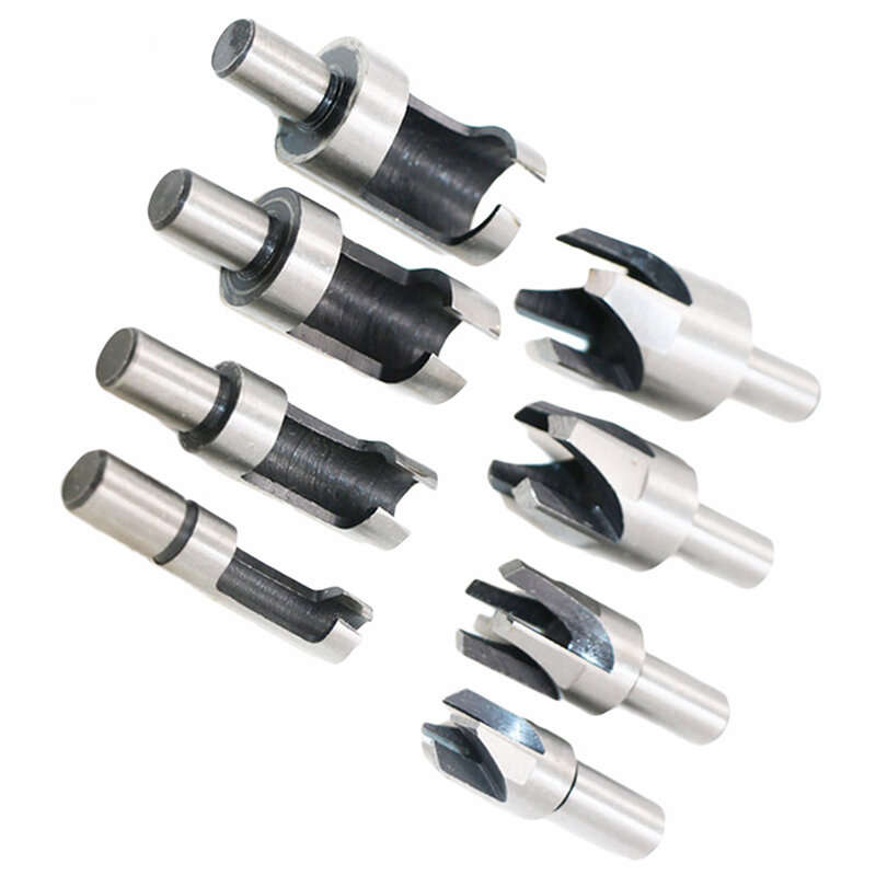 8PCS HSS Cork Drill Bit Set Wood Plug Cutter Drill Cutting Tool Drill Bit Set Bored Hole Tenon Drill