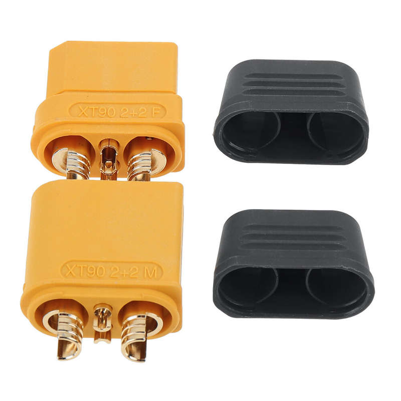 Amass Connector XT90(2+2) XT90(2+2)PW/PB Bullet Connector Wire cable Plug Male Female for FPV Drone