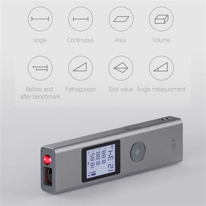 ATuMan LS-P 40m Laser Rangefinder Micro usb port Mini Distance Meter Measuring Tools Portable Rechar